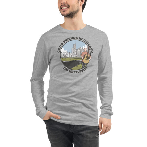 Good Friends in Chicago Unisex Long Sleeve T-shirt