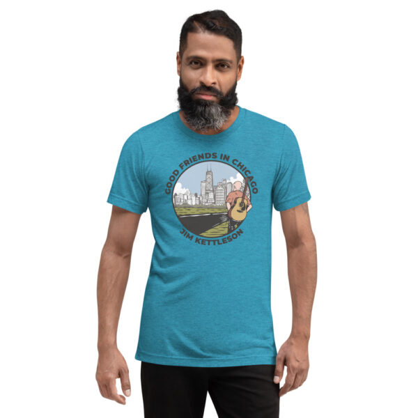 Good Friends in Chicago Short Sleeve T-shirt - Image 3