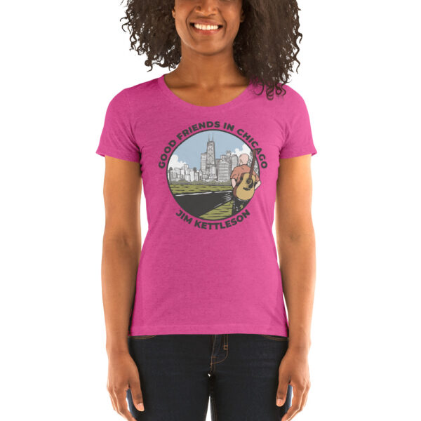 Good Friends in Chicago Ladies' Short Sleeve T-shirt - Image 8