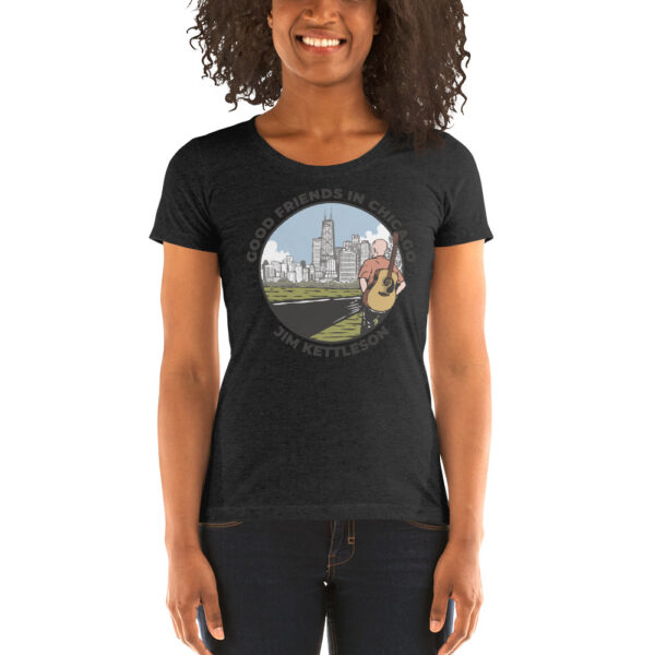 Good Friends in Chicago Ladies' Short Sleeve T-shirt - Image 13