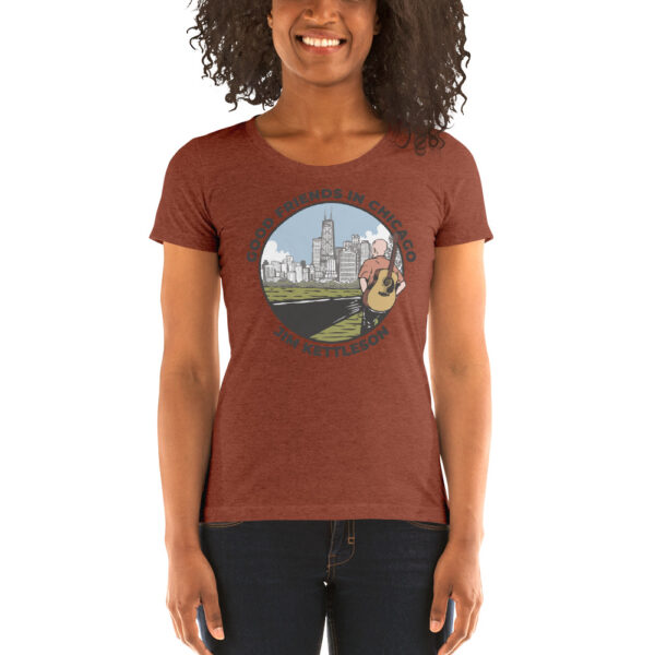 Good Friends in Chicago Ladies' Short Sleeve T-shirt - Image 10