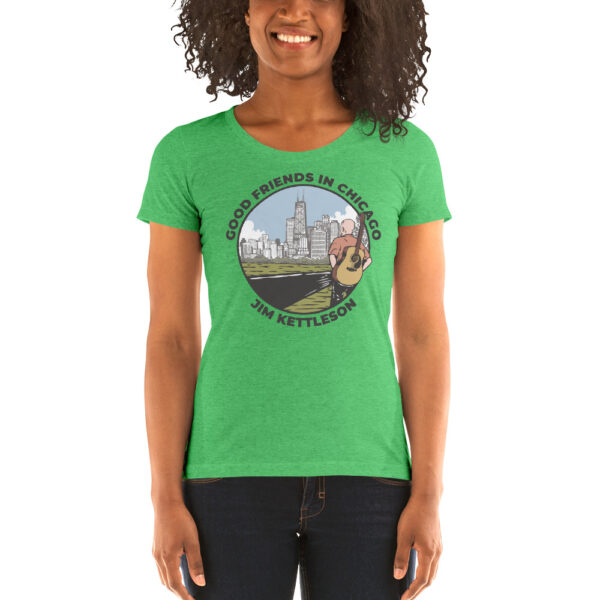 Good Friends in Chicago Ladies' Short Sleeve T-shirt - Image 6