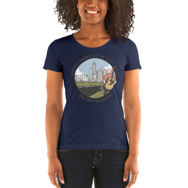 Good Friends in Chicago Ladies' Short Sleeve T-shirt - Image 12