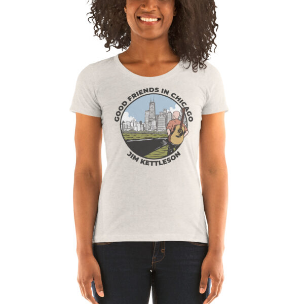 Good Friends in Chicago Ladies' Short Sleeve T-shirt - Image 3