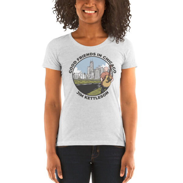 Good Friends in Chicago Ladies' Short Sleeve T-shirt - Image 4